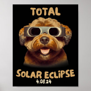 Poster Eclipse Chien Portant Des Éclipses Solaires