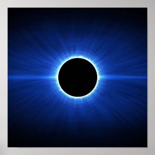 Poster Éclipse d'étoile bleue