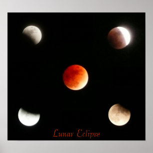 Poster Éclipse lunaire
