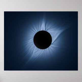 Poster Éclipse solaire 2017 - Couronne du Soleil