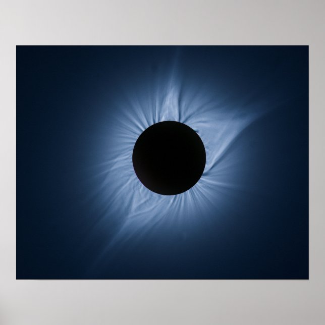 Poster Éclipse solaire 2017 - Couronne du Soleil (Devant)