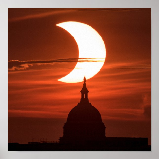Poster Éclipse solaire 2021 (Devant)