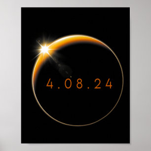 Poster Éclipse solaire 2024 040824 Eclipse