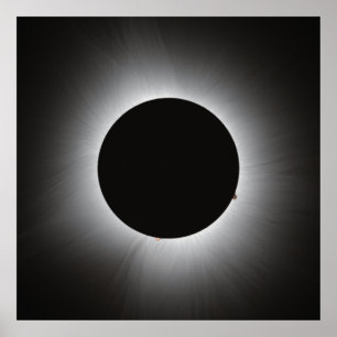 Poster Éclipse solaire 2024 - Corona