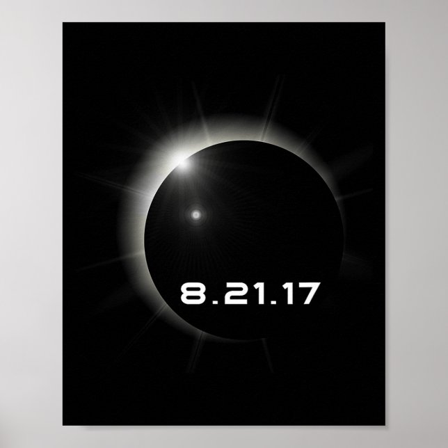 Poster Éclipse solaire de 2017 (Devant)