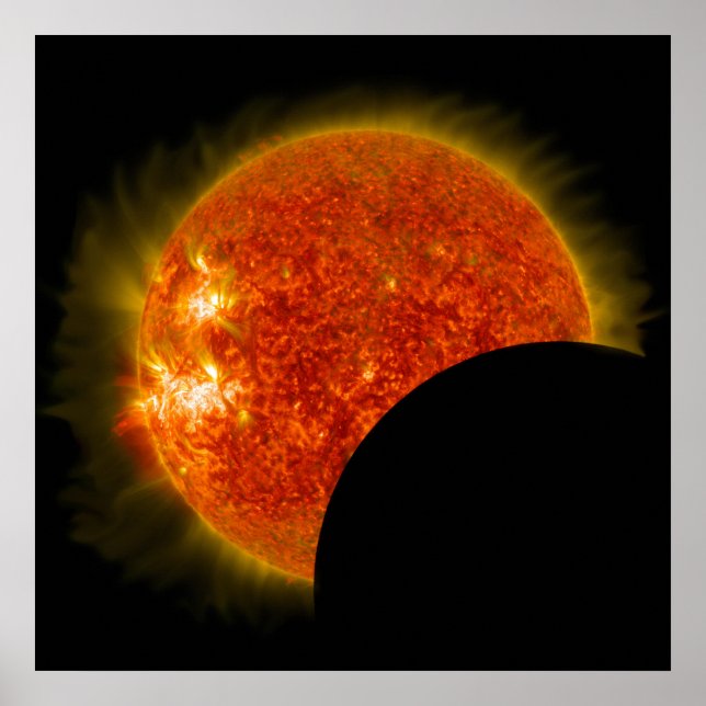Poster Éclipse solaire en cours (Devant)