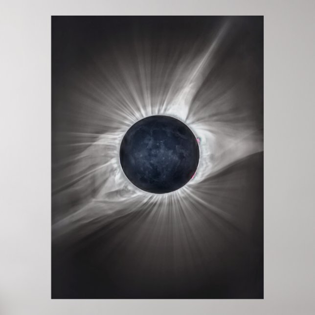 Poster Éclipse solaire totale (Devant)