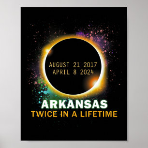 Poster Éclipse Solaire Totale Deux Fois Dans Une Vie 2024