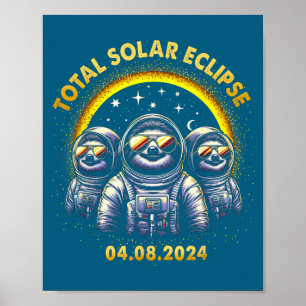 Poster Éclipse totale de soleil drôle 04 08