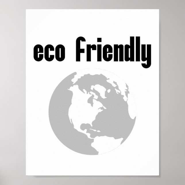 Poster Eco Friendly : Réduisez votre impact De l'environn (Devant)