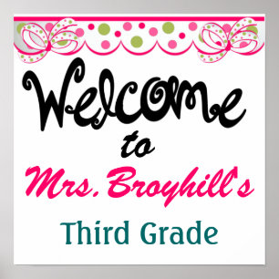 Poster École - Accueil de la classe de l'enseignant - SRF