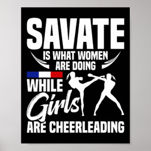Poster École d'arts martiaux Savate Formation Boxe Savate