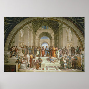 Poster École d'Athènes, de Stanza della
