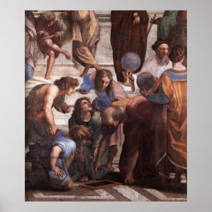 Poster École d'Athènes (détail - Euclid)