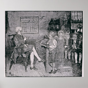 Poster École de la vieille époque en Pennsylvanie