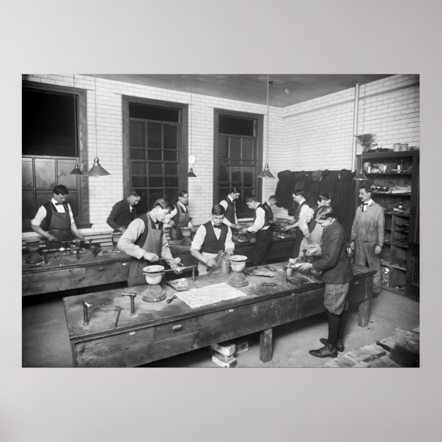 Poster École de plomberie, début des années 1900 (Devant)