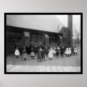 Poster École élémentaire africaine-américaine 1900
