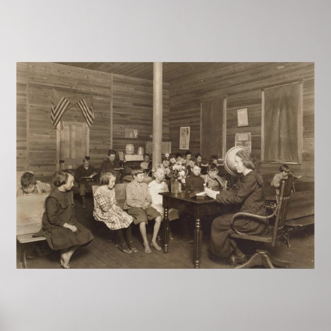 Poster École par Lewis Hine, 1921 (Devant)