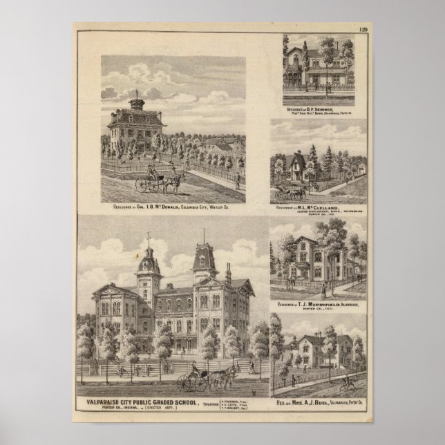 Poster École publique de Valparaiso City (Devant)