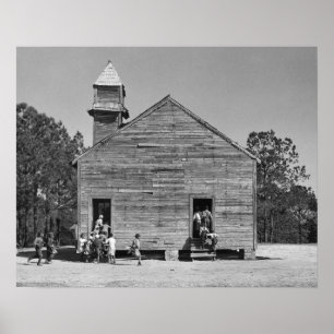 Poster École rurale, 1937. Photo vintage