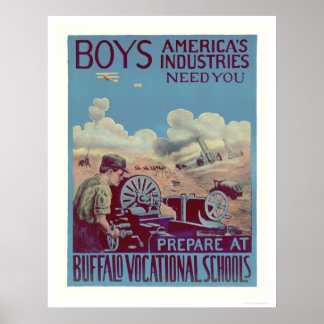 Poster Écoles professionnelles de Buffalo (US02061)