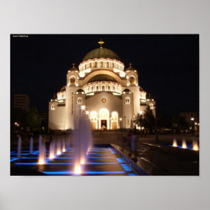Poster Économies Beograd Srbija de Hram Svetog