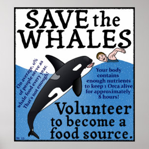 Poster Économies drôles que la satire de baleines