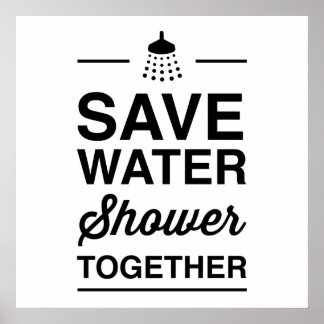 Poster Économisez de l'eau