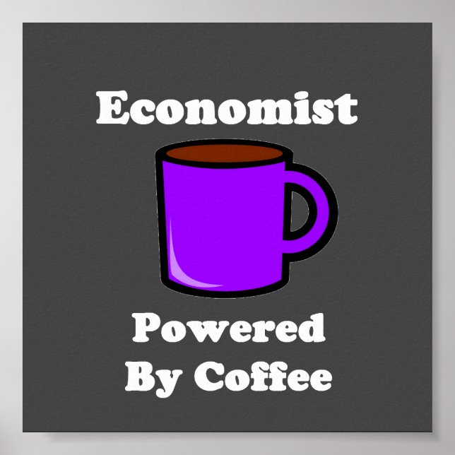 Poster "Economist" propulsé par le café (Devant)