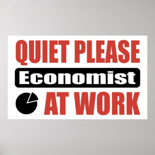 Poster Économiste Au Travail, S'Il Vous Plaît