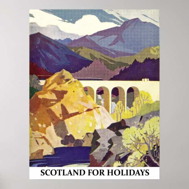 Poster Ecosse pour les vacances (Devant)