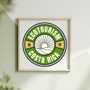 Poster Écotourisme au Costa Rica Voyage lent