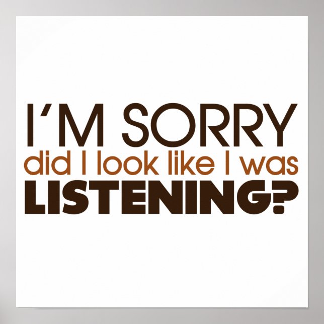 Poster Écouter (Devant)