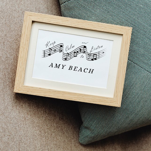 Poster Écouter Amy Beach Meilleur compositeur de musique  (Créateur téléchargé)