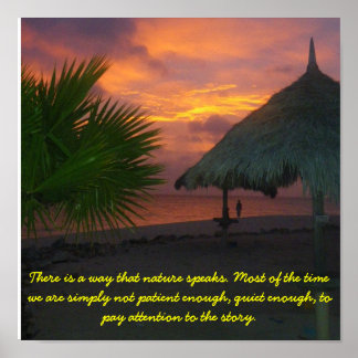 Poster Écouter la nature