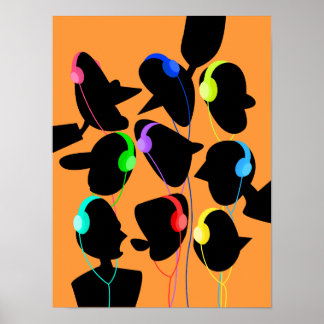 Poster Écouter l'affiche musicale