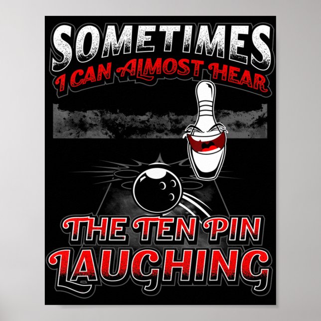 Poster Écouter Le Rire À Dix Épingles - Fun Bowler & Bowl (Devant)