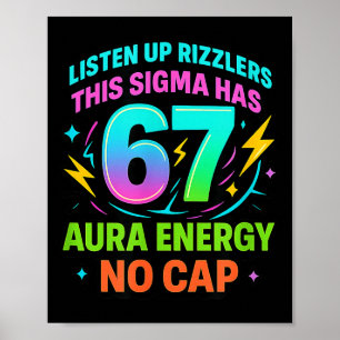 Poster Écoutez bien les Rizzlers Ce Sigma a 67 Énergie d'