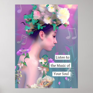 Poster Écoutez la musique de votre âme   Inspirant