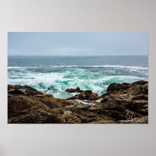 Poster Écraser des vagues