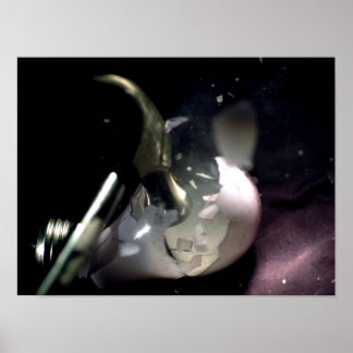 Poster Écraser une ampoule