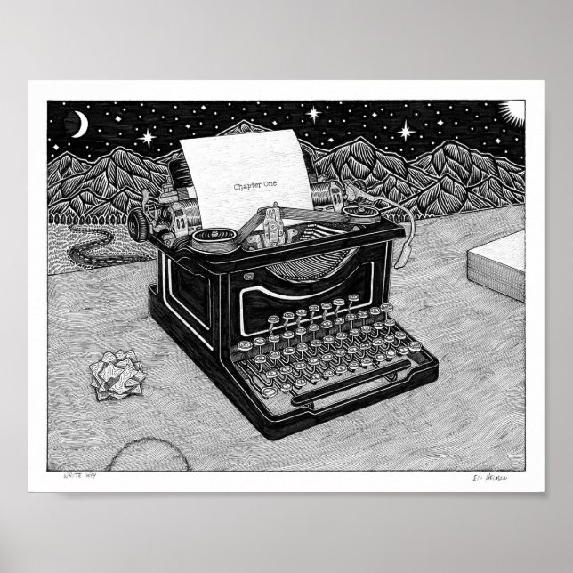 Poster Écriture (Devant)