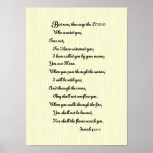 Poster Écriture biblique