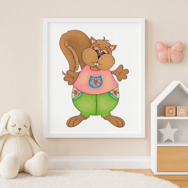 Poster écureuil (Créateur téléchargé)