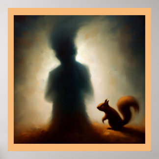 Poster Écureuil animal de l'esprit 1