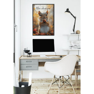 Poster Écureuil Fou de Toi Art de la Forêt