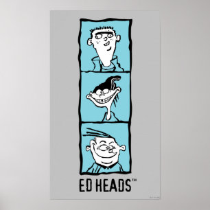 Poster Ed, Edd, n Eddy - Ed Heads