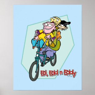 Poster Ed, Edd, n Eddy sur un vélo