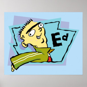 Poster Ed - Graphique de caractères