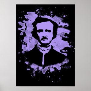 Poster Edgar Allan Poe Hommage (violet)
